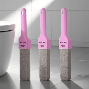 3 Pack Pumice Stone for Toilet Cleaning Extra Long Handle for Removing Bowl Ring Pool Bathroom Toilet Brush Limescale Stain Remover for Tile Bath-tub