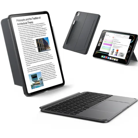 ESR Shift Detachable Keyboard Case for iPad, Portrait & Landscape Modes, Click-Anywhere Trackpad, Backlit Keys