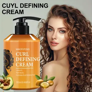 Curl Defining Cream 280ml — Suitable for wavy and curly hair, helps tame frizz and dullness, moisturizes and hydrates, provides a lightweight hold, keeps curls soft and bouncy, and reduces static. A styling gel-type haircare product.