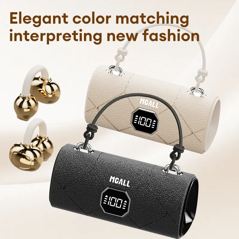 MGALL X22 Fashionable Clip-On Wireless Headphones with Handbag‑Style Light‑Luxury Leather Texture, Comfortable Fit, 2025 Bluetooth 6.0, LED HD Display, HiFi Sound, Sport & Travel Ready, Perfect Gift for Girlfriend,TikTokShop Back to School MGALL X22 Fashionable Clip-On Wireless Headphones with Handbag‑Style Light‑Luxury Leather Texture, Comfortable Fit, 2025 Bluetooth 6.0, LED HD Display, HiFi Sound, Sport & Travel Ready, Perfect Gift for Girlfriend,TikTokShop Back to School