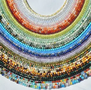 Dainty Waterproof Gemstone Beaded Choker | Stainless Steel Gemstone Necklace, Crystal Necklace, Healing Stone Necklace, Boho Hippie Jewelry