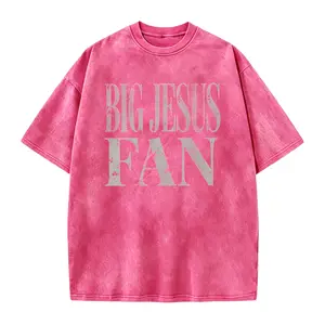 Big Jesus Fan Shirt Christian Shirt Distressed Christian Tee Religious Mom Shirt Christian Apparel Gift Shirt for Women