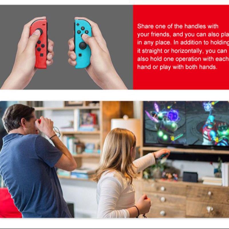 Dual vibrating Joy-Con left and right game controllers for Nintendo Switch/OLED consoles, supporting motion control and screenshot functions, perfect for Switch gamers.