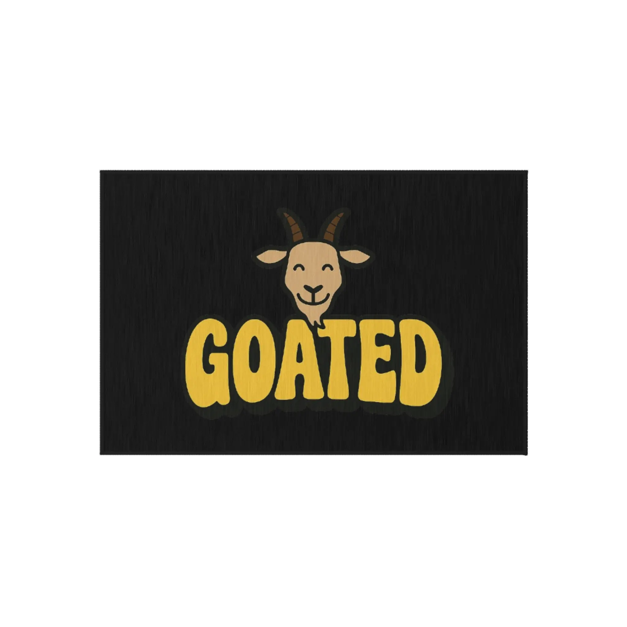 Playful Goat Outdoor Rug - Perfect for Porches, Patios, Camping, Barnyard Décor, Fun Gifts for Goat Lovers