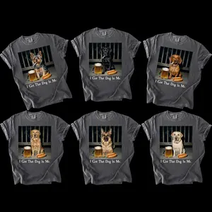 Comfort Colors Funny Dog Shirt 50+ Breeds, I Got That Dog In Me Tee, Yorkie, Dachshund, Goldendoodle, German Shepherd Dog Smoking Graphic, Sarcastic Dog Dad Gift, Vintage Meme Shirt
