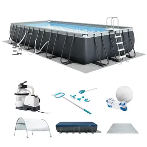 INTEX 26367EH 24' x12' x52" Rectangular Ultra XTR Frame Swimming Pool with Pump
