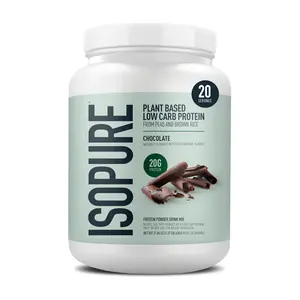 Isopure, Plant-Based Protein, 20 g Pea & Brown Rice Protein Powder, 1.37 lb, About 20 Servings
