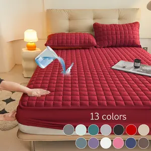 1pc Waterproof Mattress Protector Set, Quilted Mattress Cover – Deep Pocket Fitted Cover for Queen Mattress, Includes Pillowcase, Soft, Noiseless, Breathable & Stain-Resistant, Machine Washable, Ideal for Bedroom, Guest Room