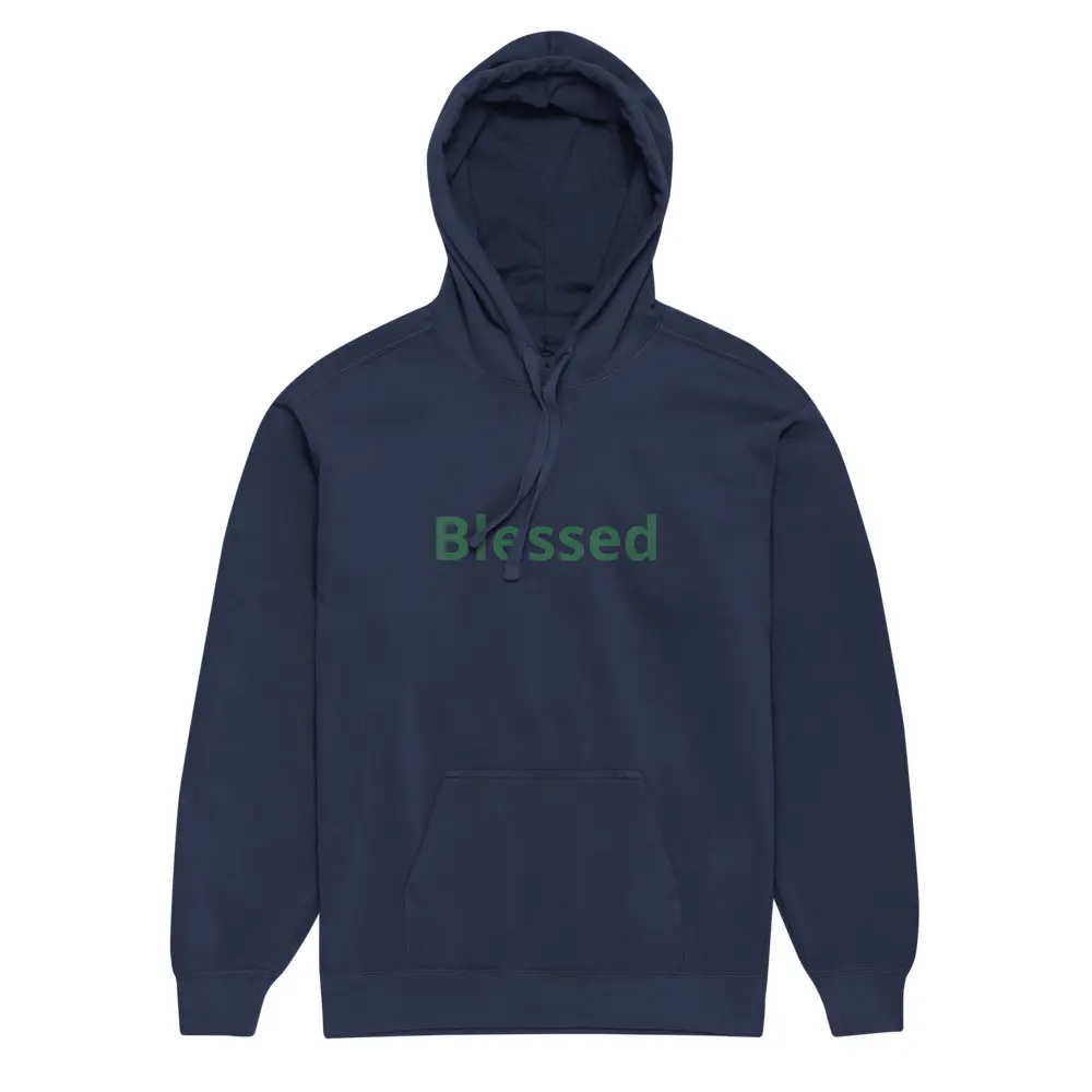 Unisex garment-dyed hoodie