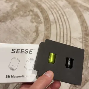 SEESE Strong Magnetic Screw Ring: 1/4 Inch/ 6.35 mm Universal Magnetic Screw Holder - Removable Magnetic Screwdriver Drill Bit Holder for Hex Screwdriver and Power Bits