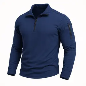 Men's Zip-Up Collar Sweatshirt, Men's Clothing, Autumn And Winter Casual Sports Long-Sleeved Pocketless Jacket, Men's Daily Wear, Sports Indoor And Outdoor Wear, Sportswear, Sports Casual Summer Wear