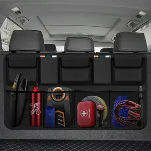 Trunk Organizer, Backseat Hanging Organizer with 9 Large Storage Bag Super Capacity for SUV,,Van -Your Space Saving Expert