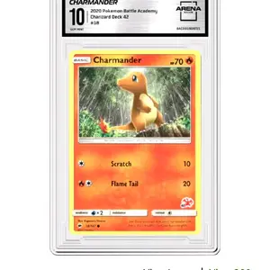 2020 Pokemon Battle Academy Charizard Deck 42 #18 Gem mint 10 Areana Club Pokemon Cards Slab *Physical Product*