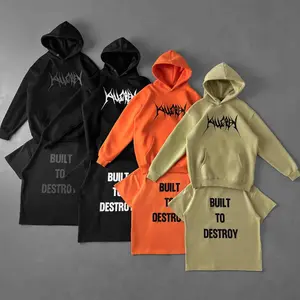 Kill Crew Oversized Lux and Relaxed Fit Natural Cotton "Built To Destroy" Hoodies and Tees for Men and Women