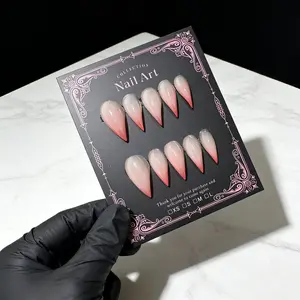 Handmade Short Cat Claw Nails, Glossy Finish, Detachable Dragon Claws, Trendy Fashion Nails, Perfect for Stylish Looks