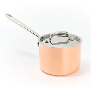 Martha Stewart Signature 2-qt Tri-Ply Copper SS Sauce Pan w/ Lid