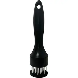 21 Needles Stainless Steel Meat Tenderizer, Professional Kitchen Tool for Steak BBQ & Marinade(black/white)
