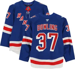 Justin Dowling New York Rangers Game-Used #37 Blue Set 2 Jersey from the 2025-26 NHL Season - Fanatics Authentic Certified