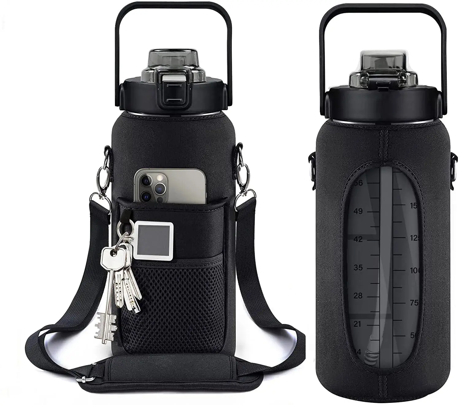 2L Motivational Sleeve Water Bottle