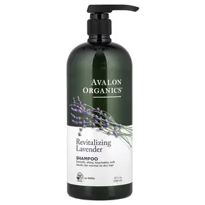 Avalon Organics Shampoo, For Normal to Dry Hair, Revitalizing Lavender, 32 fl oz (946 ml)