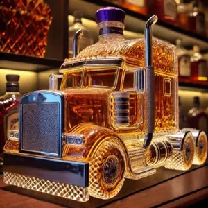 Handmade High Borosilicate Glass Bottle, Truck Shape Whiskey Brandies Xo Tequila Dispenser, Creative Bar Decor, 1pc 2026 New Model