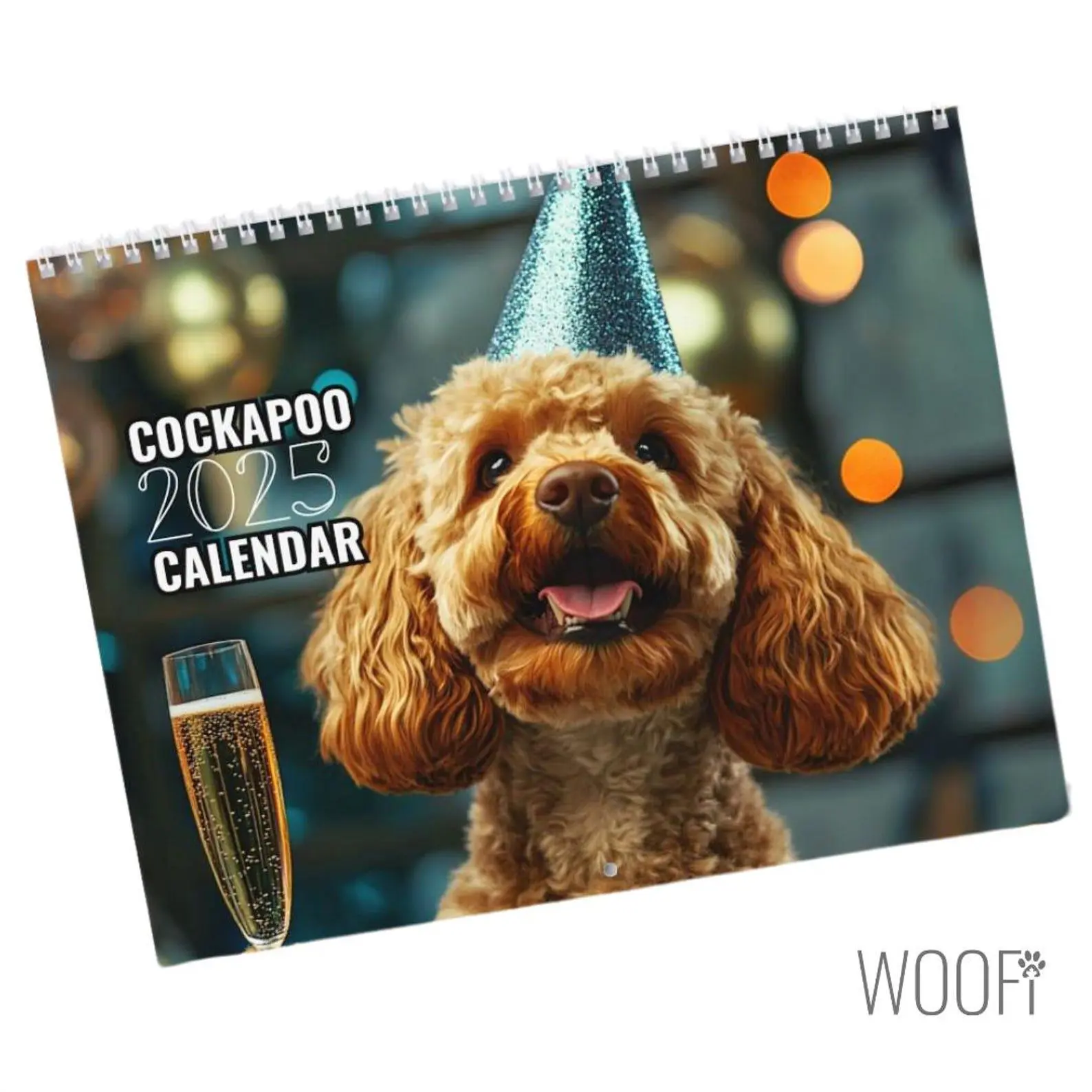 Cockapoo Calendar 2025, Cockapoo Wall Calendar Gift, 12 Month Hanging Wall, Desktop Calendar 2025, Dog lover, Support Dog Shelters