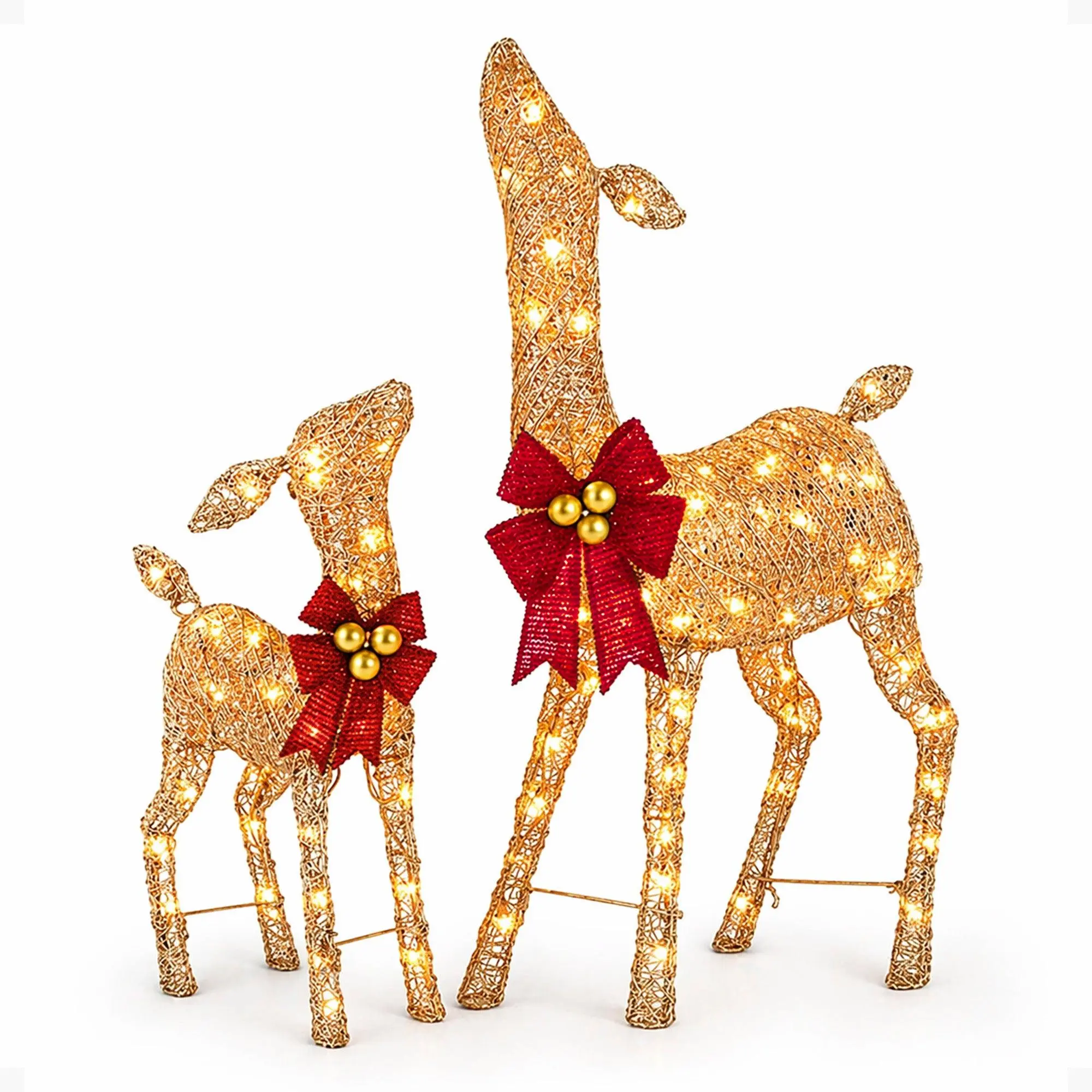NOMA Christmas Deer 2.8 Ft Pre-Lit LED Outdoor Yard Decor Holiday Decoration