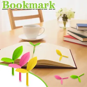 Sharkbang Silicone Grass Buds Bookmark Creative Sprout Kawaii Cute Green Leaves Lovly Korean Stationery Supplies