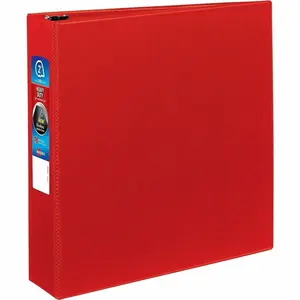 Avery Heavy-duty Binder - One-Touch Rings - DuraHinge, Red, 8 1/2" Width x 11" Length, AVE79582