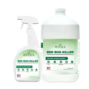 Hygea Natural Bed Bug & Lice Elimination Duo - Includes 24 Ounce Lice, Bed Bug & Mite Spray & 128 Ounce Refill - Child & Pet Friendly - Stain & Odor Free Spray