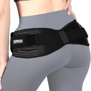 Adjustable Pelvic Support Belt, Breathable Mesh Lumbar Brace, Dual Compression Strap, Ideal for Workouts, Yoga, Daily Posture Support, Lower Back Brace