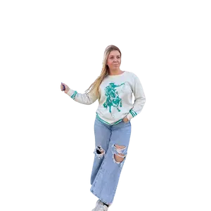 TEAL Wild & Western Sweater