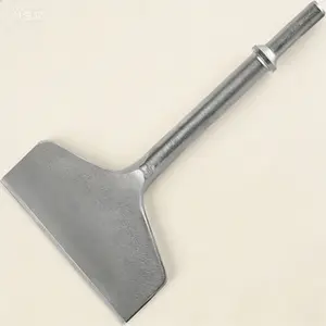 4-Inch Wide Air Chisel Bit with 0.401 Inch Shank, Tile and Thinset Removal Tool for Scaling and Scraping, Heavy-Duty Floor and Wall Scraper, Works with Air Hammer, 4" x 7.5" Demolition Chisel