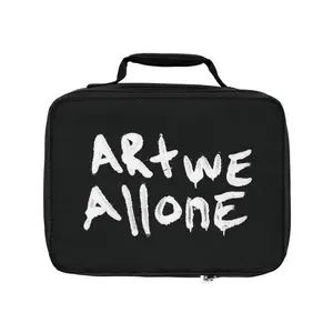Art We All One Lunch Bag - Eco-Friendly Tote, Personalized Lunch Box, Unique Gift for Artists, School & Office Use