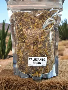 Olofin Brand Incense Resina Palo Santo - 1 Pound Clear Packaging Resin for Your Needs Container Scented