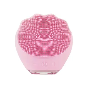 [RUBY VIBE CO] Vibe Sonic Facial Cleanser Ultrasonic Silicone Technology 5 Speed Settings Water-Resistant Rechargeable Battery Gentle for Sensitive Skin GlowTech by Ruby Model Vibe Sonic Pink