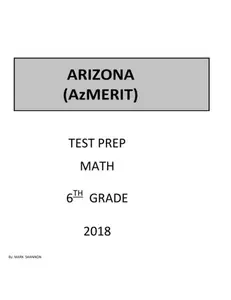 USED-6th Grade Arizona AzMERIT Test Prep: 6th Grade Arizona Measurement of Educationa Readiness to Inform Teaching AzMERIT Test Prep Study Guide by Mr. Mark Shannon (Paperback)