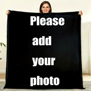 1 Piece Custom Photo Personalized FamilyBlanket-Ideal Gift for Holidays, Birthdays andCommemorative Events-Warm and Comfortable,Suitable for Family, Travel and Office All Yearround Use blanket flannel blanket