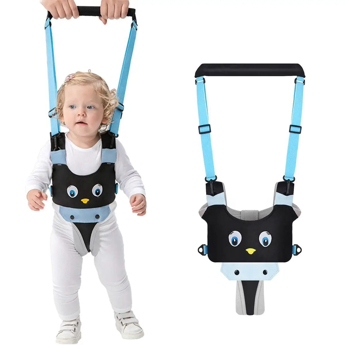 Baby Walking Harness, 1 Count Handheld Children's Walking Assistant, Toddler Walking Cart Safety Belt, Children's Walking Training Tool