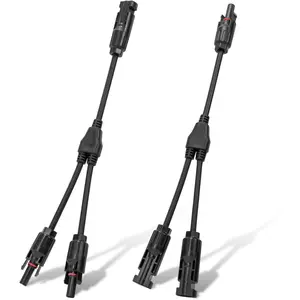Solar Connectors Y Branch Parallel PV Adapter Cable Wire Plug Tool Kit for Solar Panel