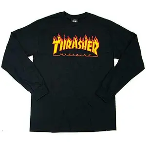 Thrasher Magazine Flame Logo Long Sleeve T Shirt