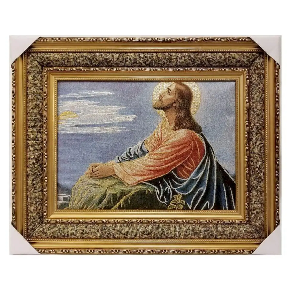 MDR Trading SC-YL359 Jesus Praying Framed Tapestry
