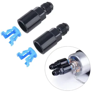 2 PCS 6AN Male To 3/8inch and 5/16inch Fuel Injector Connector Conversion Kit SAE Quick Disconnect Female Push on EFI Fuel Rail Fitting