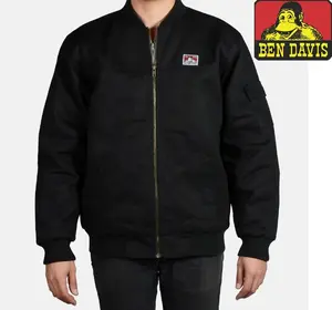 Ben Davis Bomber Jacket - Classic Design, Durable Material, Medium Length, Crew Neck, Casual Style, Hand Wash Only