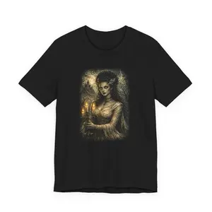 Bride of Frankenstein Gothic Horror Shirt | Vintage Monster Tee | Halloween Graphic T-Shirt | Unisex Bella Canvas