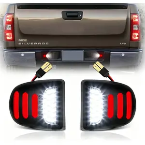 2Pcs LED Neon Tube License Plate Lights - Tag Lamps for Chevy Suburban, Escalade EXT, Car Accessories, Auto Parts Accessories, Vehicle Exterior Add-Ons