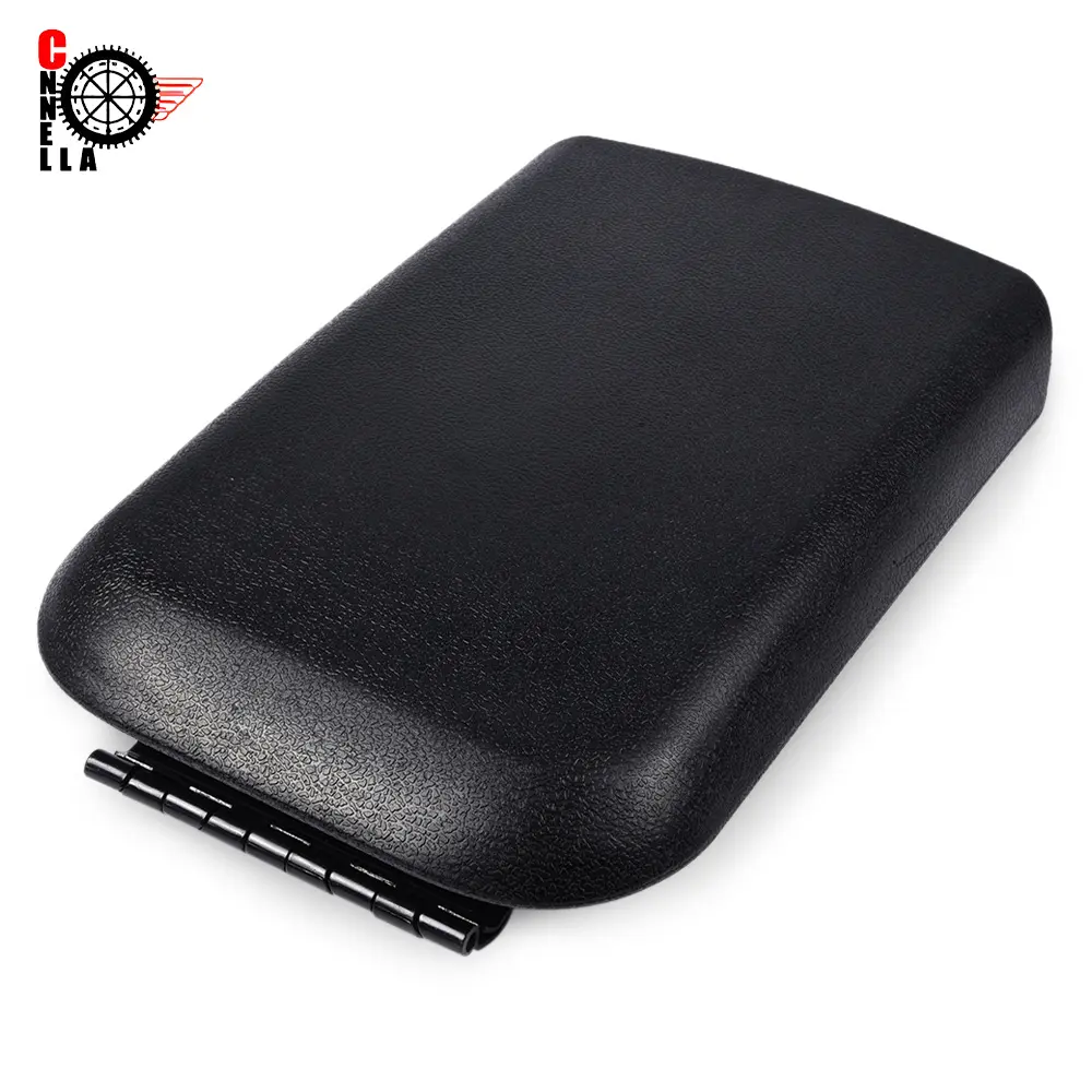 Black Textured Grain Finish Center Console Armrest Lid Cover - Direct Replacement Car Console Organizer for 2005-2009 Ford Mustang, Fits Any 2005-2009 Mustang Car Storage Box