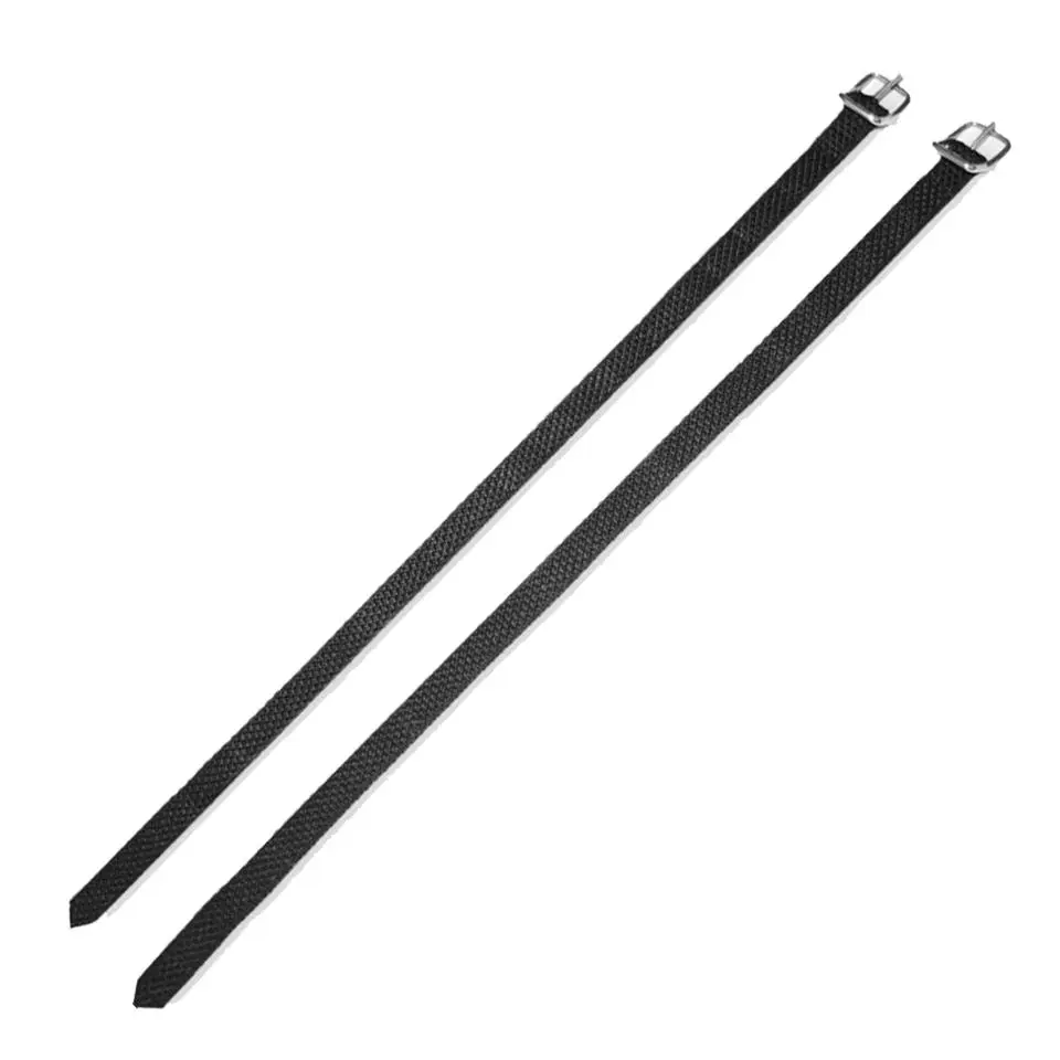 JMI Durable Black Nylon Spur Straps - Adjustable Boot Straps