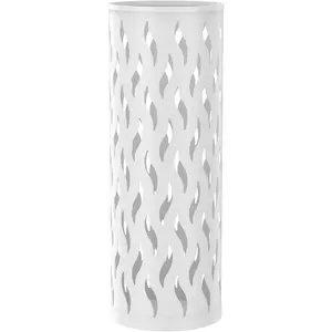 Umbrella Stand Metal Umbrella Holder Hollowed Umbrella Rack Freestanding Umbrella Stand Rack Practical Umbrella Organizer Indoor Umbrella Storage Rack for Home Entryway(white-1-circular)