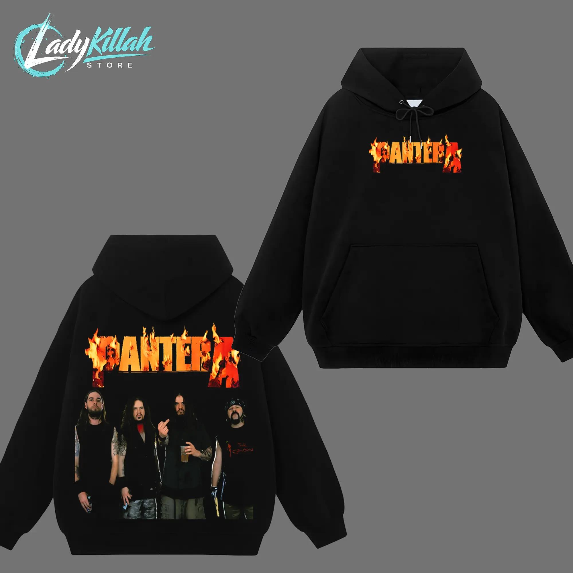 [LadyKillahStore] Pantera Dimebag Darrell Guitar Retro Unisex Acid Washed Hoodie T-Shirt #86 – 90s Records Rock Groove Metal Cotton Washed Tee, Groove Metal Rock Band Washed Shirt, Oversized Vintage Tee, Heavy Metal Merch, Gift for Rock Fans